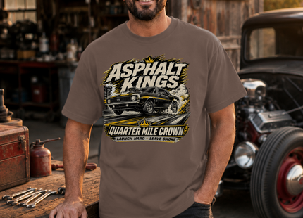 Quarter Mile Crown Premium Heavyweight T-Shirt