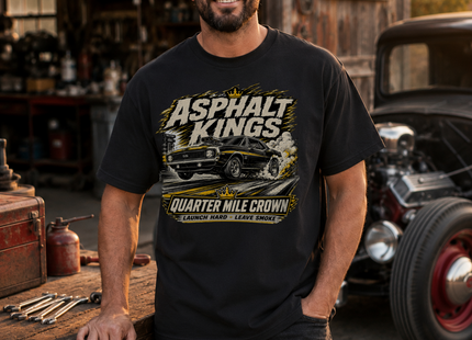 Quarter Mile Crown Premium Heavyweight T-Shirt