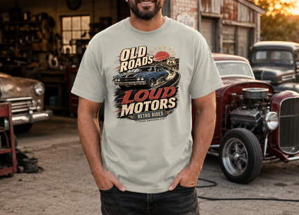 Old Roads Loud Motors Premium Heavyweight T-Shirt