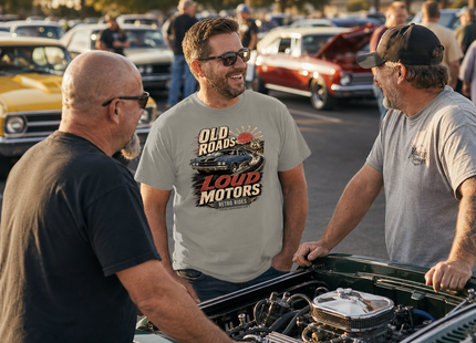 Old Roads Loud Motors Premium Heavyweight T-Shirt