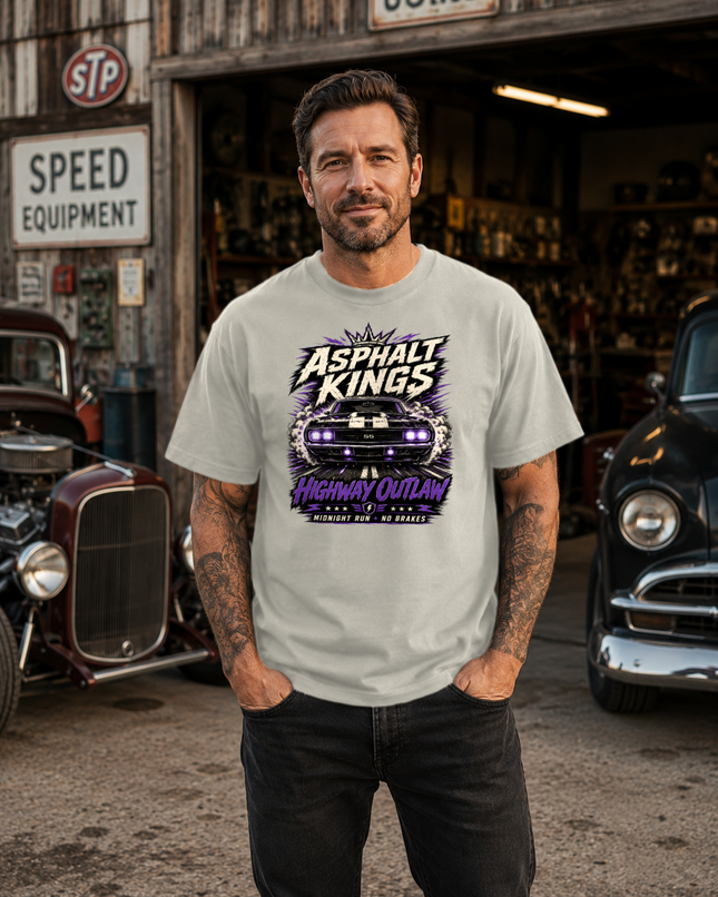 Highway Outlaw Premium Heavyweight T-Shirt
