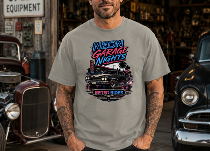 Neon Garage Nights Premium Heavyweight T-Shirt