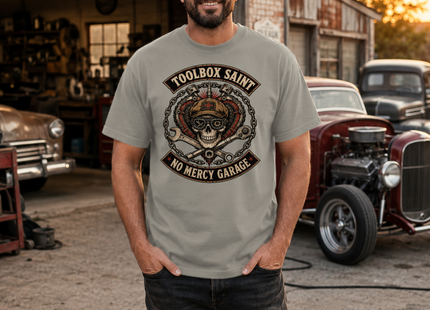 Toolbox Saint Skull Premium Heavyweight T-Shirt