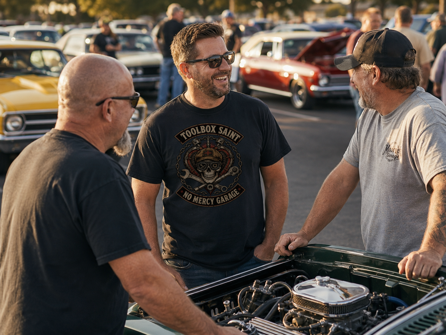 Toolbox Saint Skull Premium Heavyweight T-Shirt