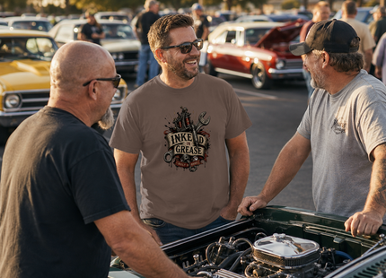 Inked in Grease Premium Heavyweight T-Shirt