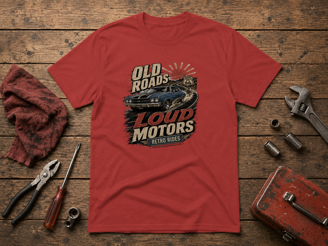 Old Roads Loud Motors Standard T-Shirt