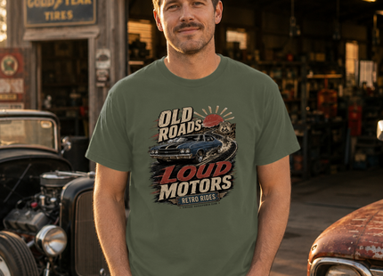 Old Roads Loud Motors Standard T-Shirt