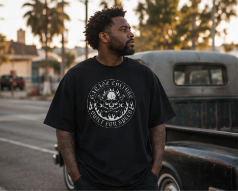 Skull Badge Premium Heavyweight T-Shirt