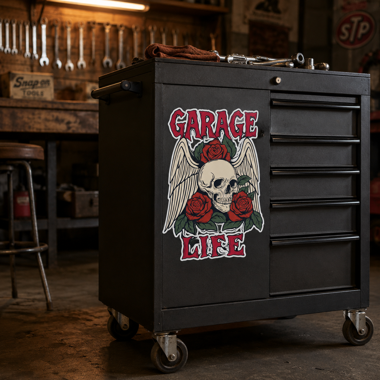 Grease Angel Sticker