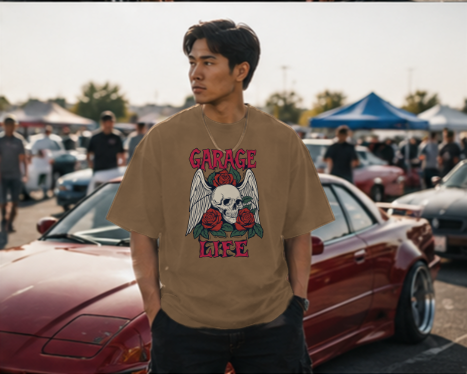 Grease Angel Premium Heavyweight T-Shirt