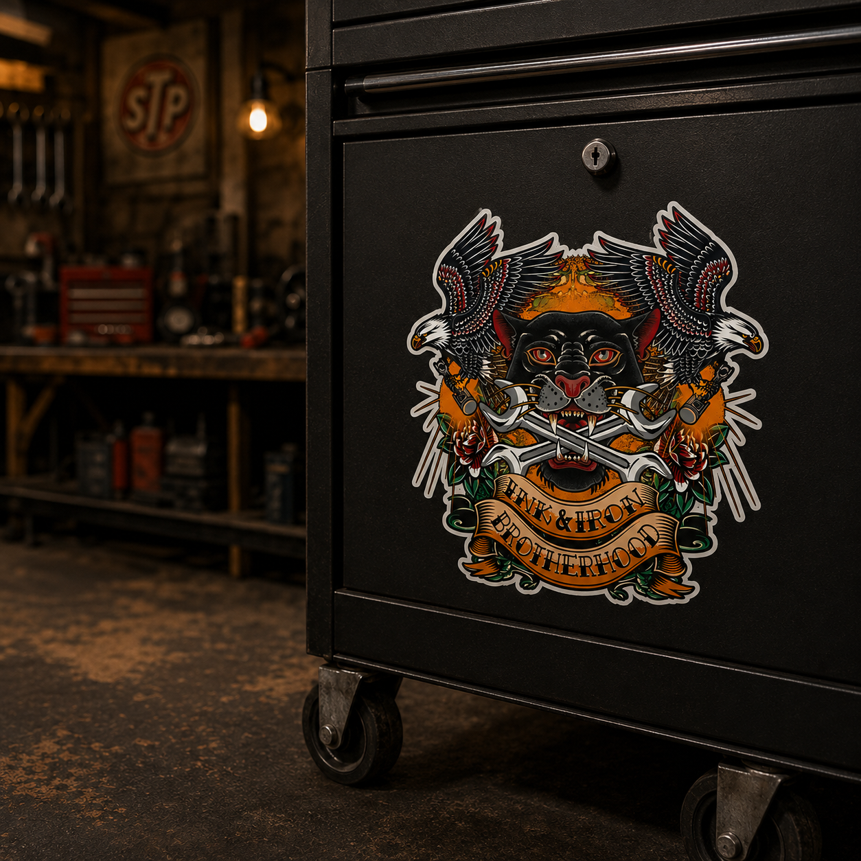 Piston Panther Sticker