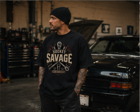 Socket Savage Premium Heavyweight T-Shirt