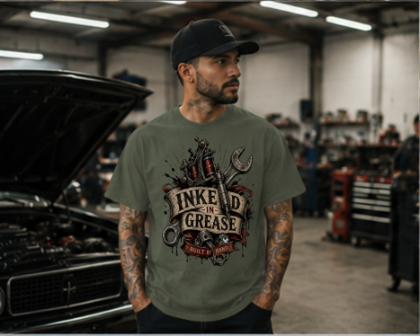 Inked in Grease Standard T-Shirt