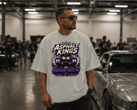 Highway Outlaw Premium Heavyweight T-Shirt