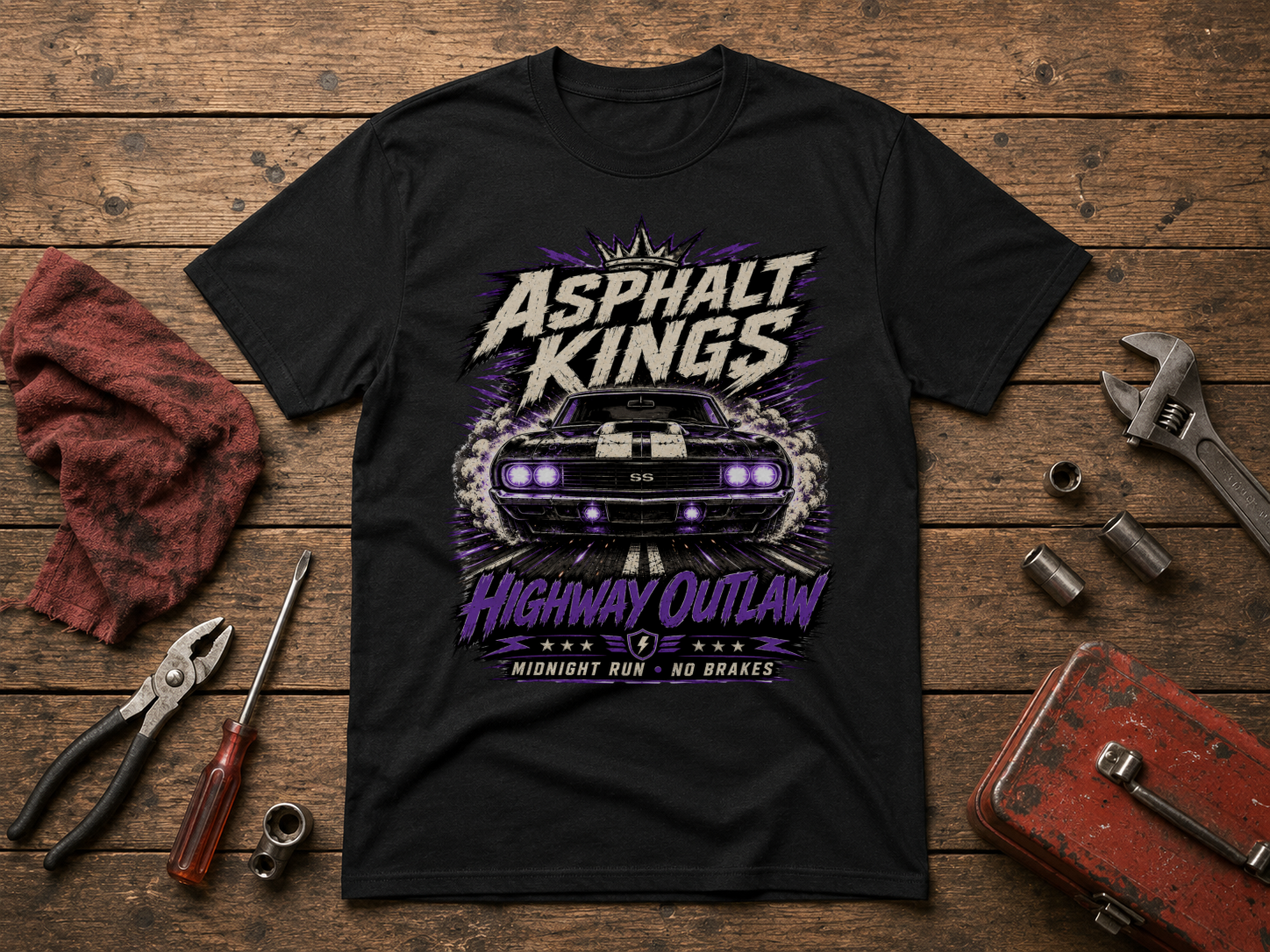 Highway Outlaw Premium Heavyweight T-Shirt