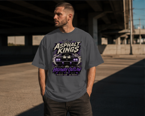Highway Outlaw Premium Heavyweight T-Shirt
