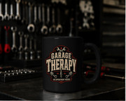 Garage Therapy Black Mug