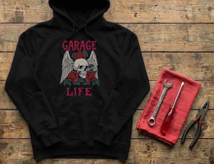 Grease Angel Hoodie