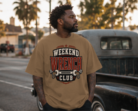 Weekend Wrench Club Premium Heavyweight T-Shirt