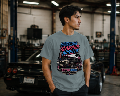 Neon Garage Nights Standard T-Shirt