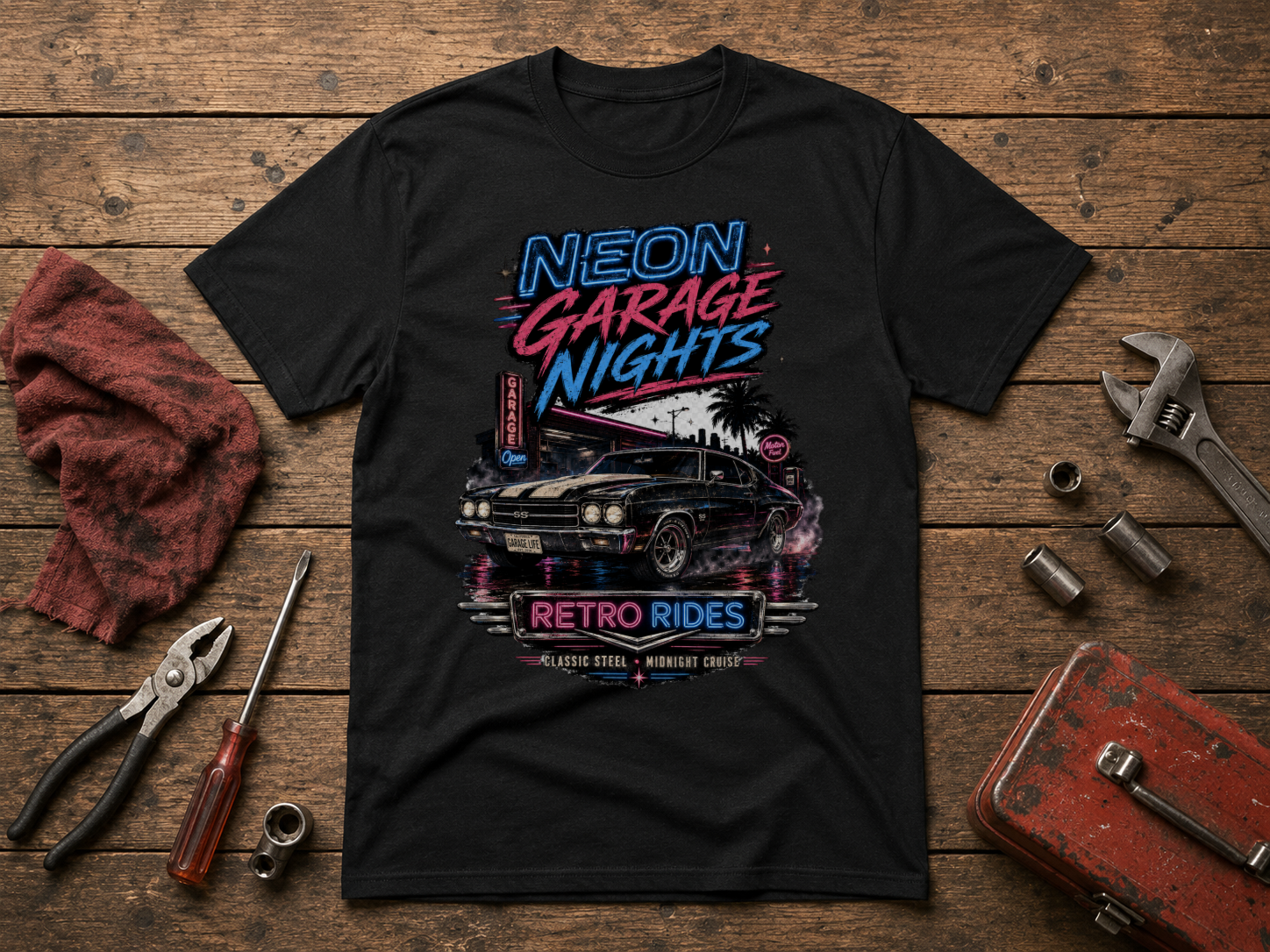 Neon Garage Nights Standard T-Shirt