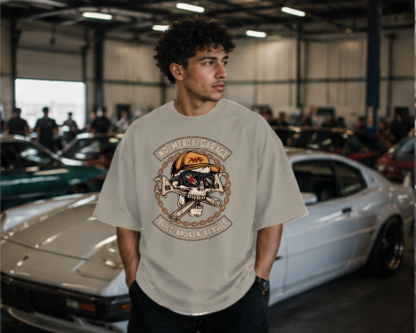 No Mercy Garage Premium Heavyweight T-Shirt