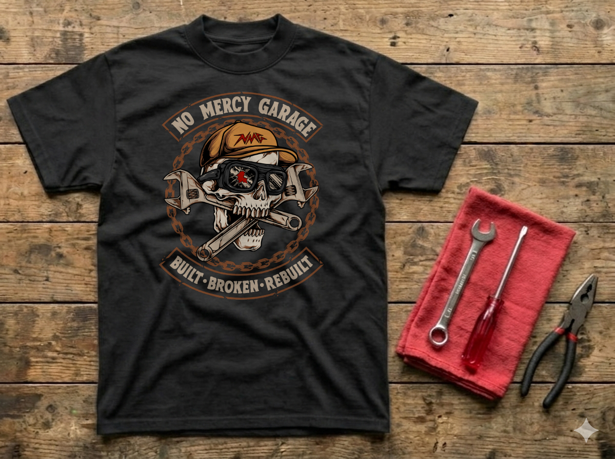 No Mercy Garage Premium Heavyweight T-Shirt