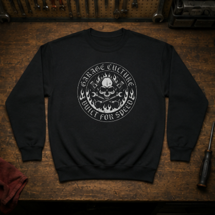 Skull Badge Crewneck Sweatshirt