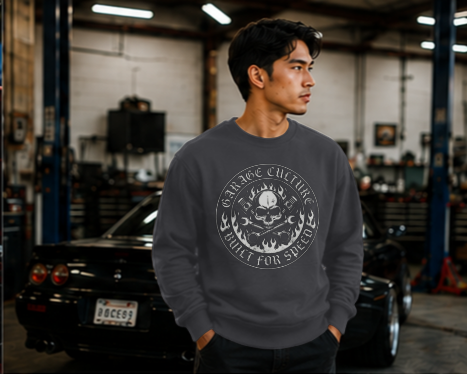 Skull Badge Crewneck Sweatshirt