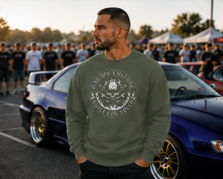 Skull Badge Crewneck Sweatshirt