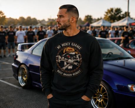 No Mercy Garage Crewneck Sweatshirt
