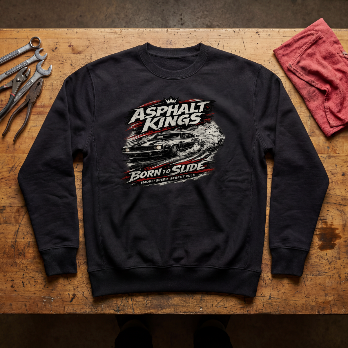 Born to Slide Crewneck Sweatshirt