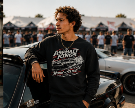 Born to Slide Crewneck Sweatshirt