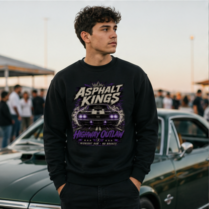 Highway Outlaw Crewneck Sweatshirt