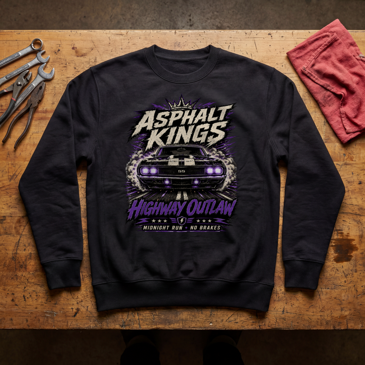 Highway Outlaw Crewneck Sweatshirt
