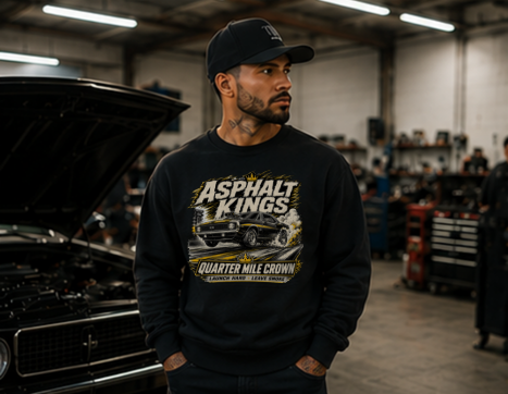 Quarter Mile Crown Crewneck Sweatshirt
