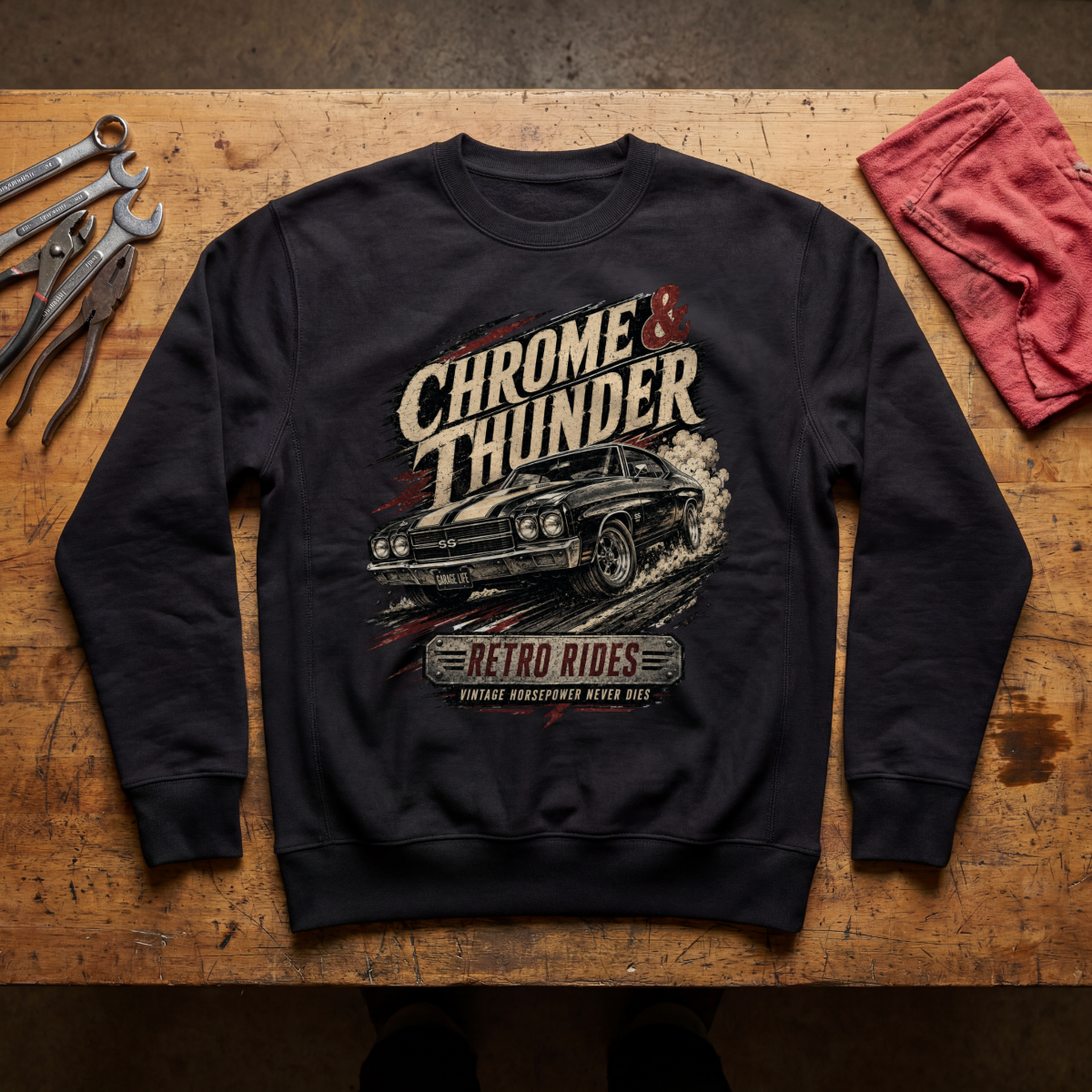 Chrome Thunder Crewneck Sweatshirt