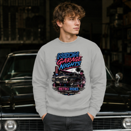 Neon Garage Nights Crewneck Sweatshirt