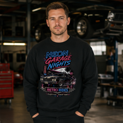 Neon Garage Nights Crewneck Sweatshirt