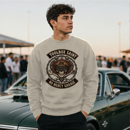 Toolbox Saint Skull Crewneck Sweatshirt
