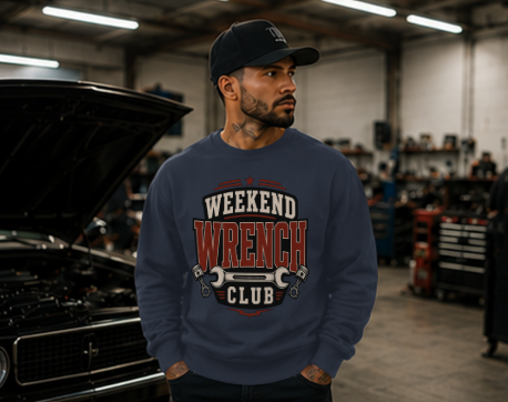 Weekend Wrench Club Crewneck Sweatshirt