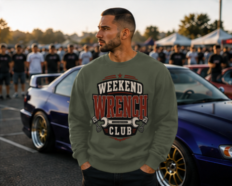 Weekend Wrench Club Crewneck Sweatshirt