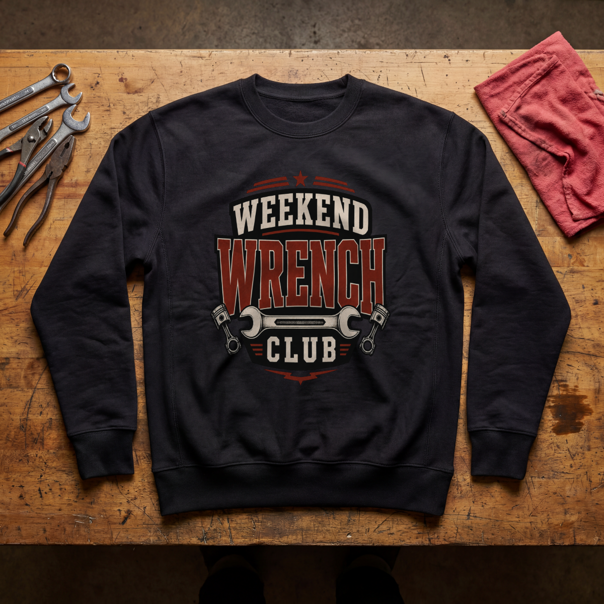 Weekend Wrench Club Crewneck Sweatshirt