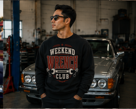 Weekend Wrench Club Crewneck Sweatshirt