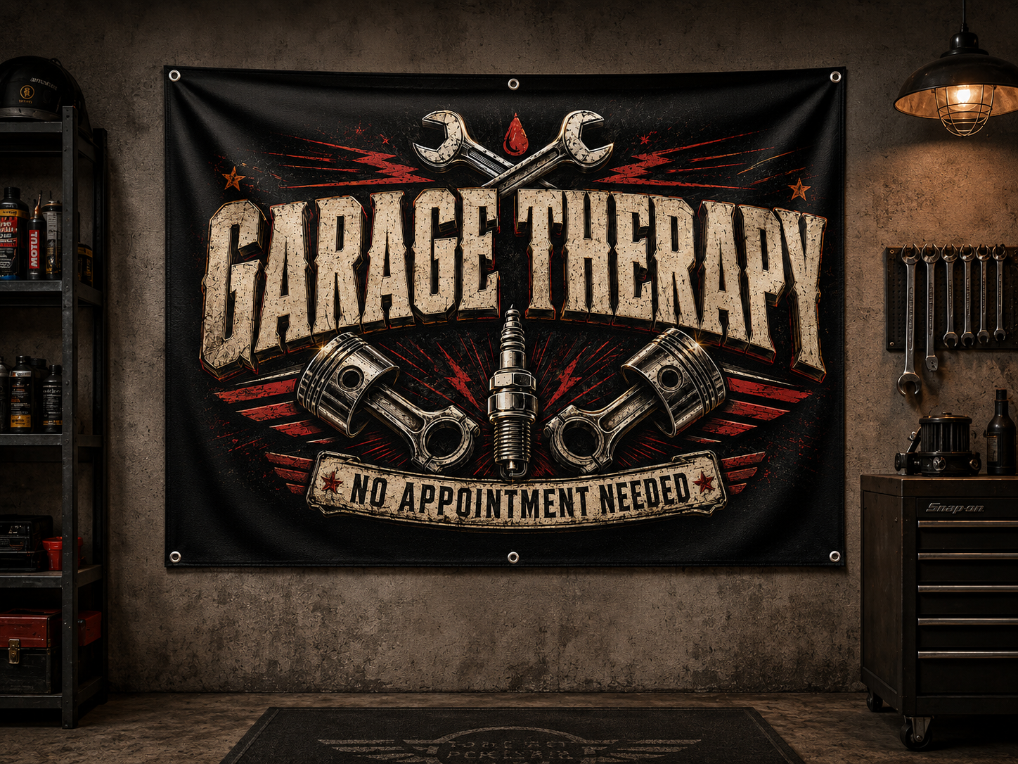 Garage Therapy Garage Banner