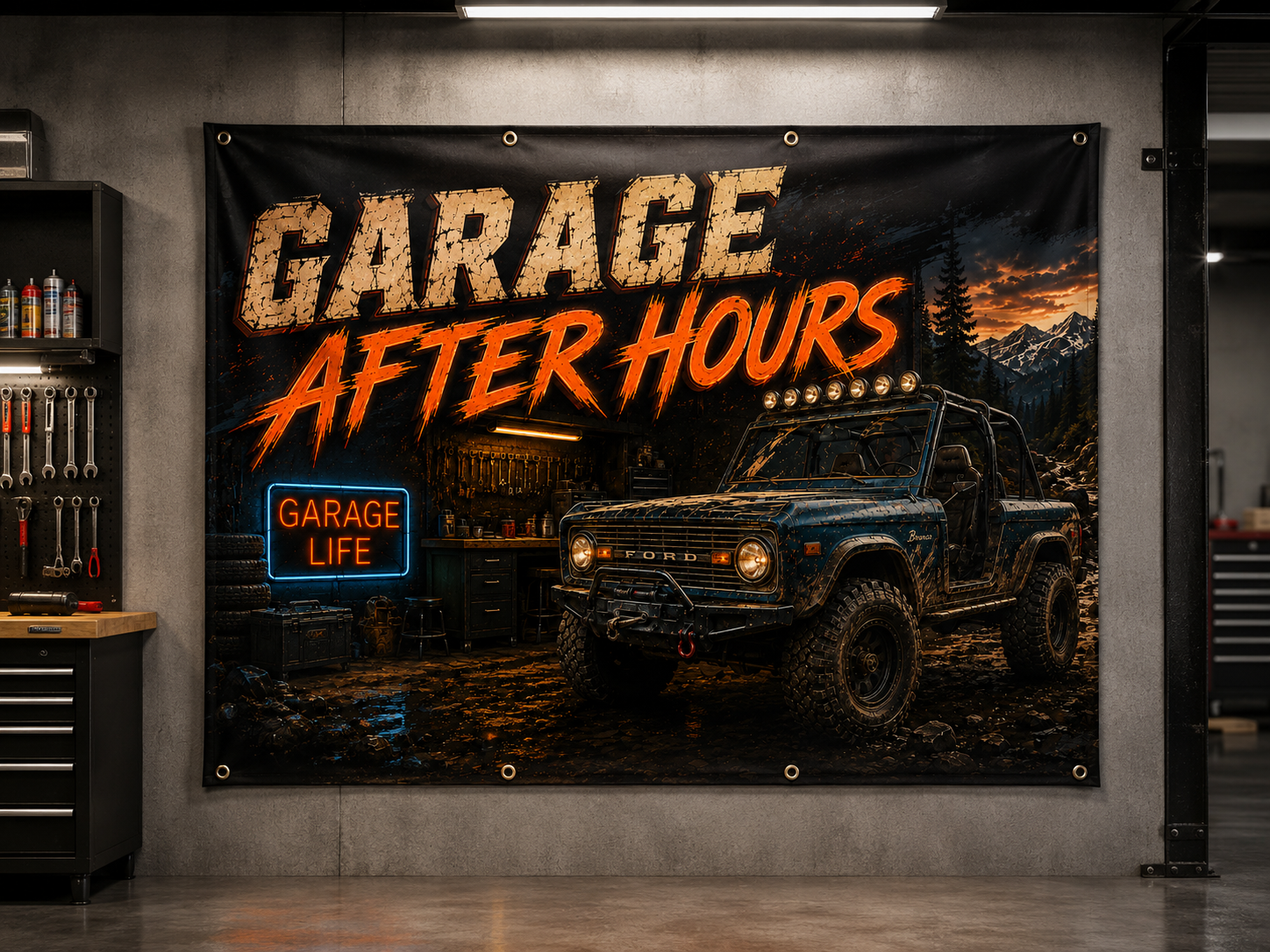 Garage After Hours Garage Banner
