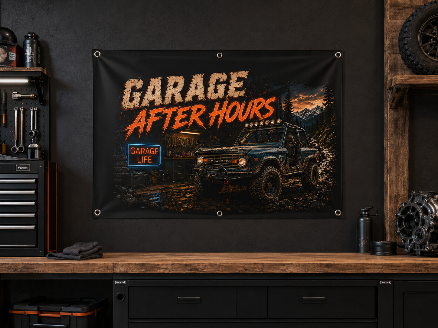 Garage After Hours Garage Banner