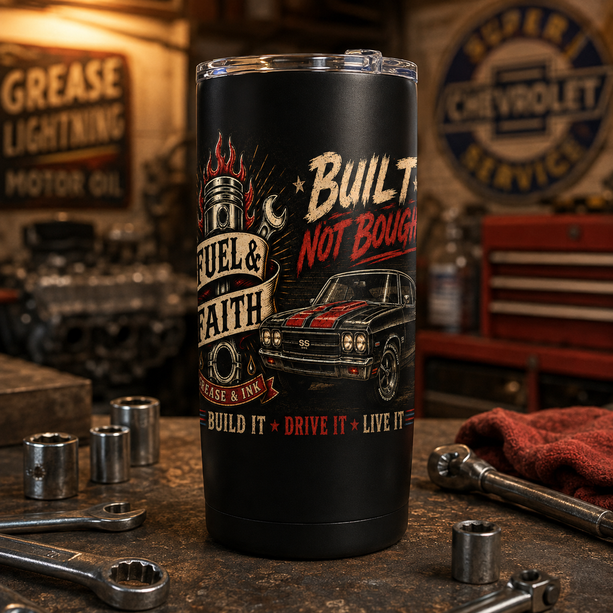Fuel Faith Garage 20oz Tumbler