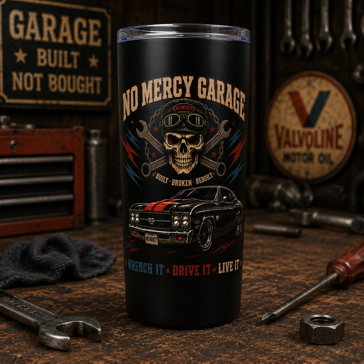 No Mercy Garage 20oz Tumbler