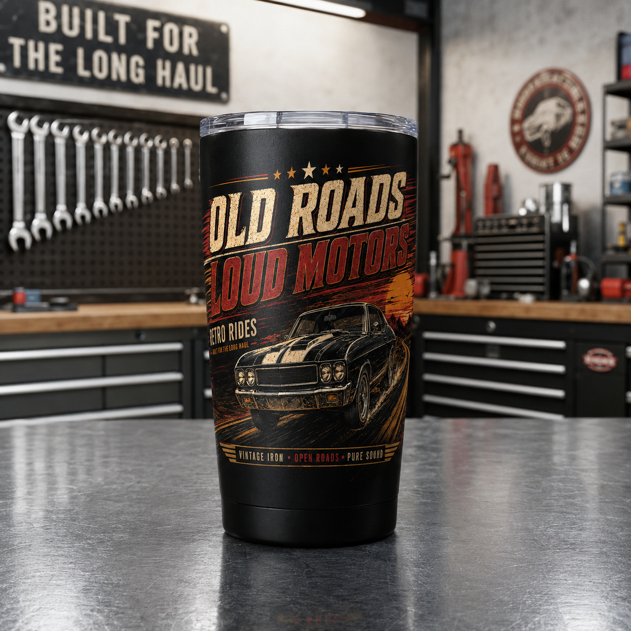 Old Roads Loud Motors 20oz Tumbler